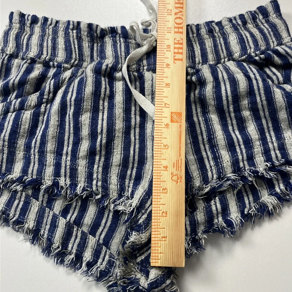 BDG Urban Outfitters Mini‎ Shorts Size L Linen Blend Striped Hot Pants Lot of 2